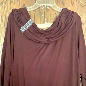Beaded maroon Blouse